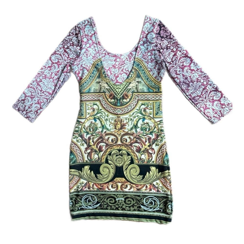 Afghan • Baroque (Italian Art) Print • Red/ Pink/ Gold • Medium • Dress